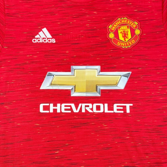 Adidas Shirt Men's M Red Manchester United Soccer Long Sleeve Jersey Aeroready - Picture 5 of 13